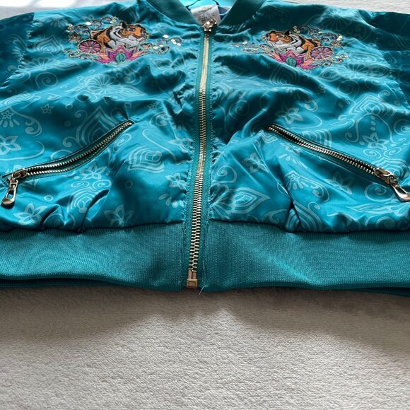 Kids size 9/10, Disney Rajah, from Aladdin “Jasmine” Bomber Jacket - Picture 6 of 12